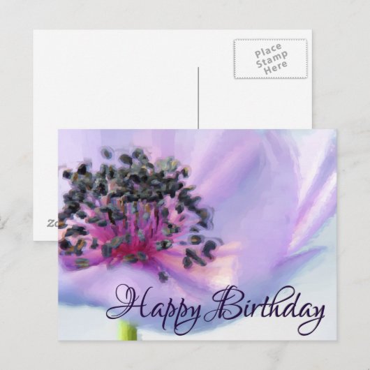 Mooie vogelaanvalsventilator dichtbijgaande pastte briefkaart (Voorkant / Achterkant)