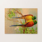 mooie vogelafdrukken legpuzzel (Horizontaal)