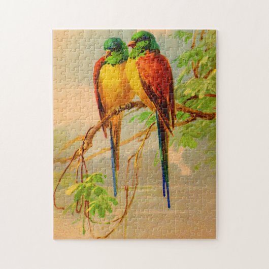 mooie vogelafdrukken legpuzzel (Verticaal)
