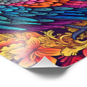 Mooie  vogelillustratie foto afdruk (Hoek)