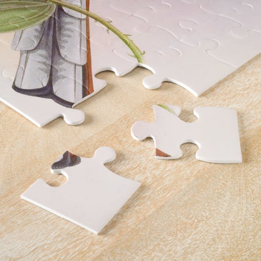 Mooie  vogelillustratie Puzzle Legpuzzel (Zijkant)