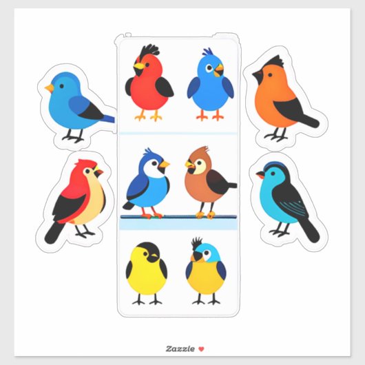 Mooie Vogelontwerpen voor Planner & Cadeaus Sticker (Vel)