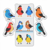 Mooie Vogelontwerpen voor Planner & Cadeaus Sticker (Voorkant)