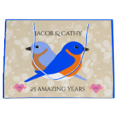 Mooie vogels: elk Jubileum jaar Large Cadeautasje (Voorkant)