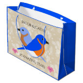 Mooie vogels: elk Jubileum jaar Large Cadeautasje (Achterkant Gekanteld)