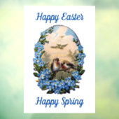 Mooie vogels en bloemen die ruiken raamsticker (Vel 3)