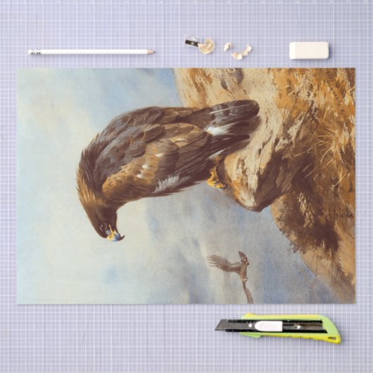 Mooie Vogels Golden Eagle Waterverf Decoupage Tissuepapier (Craft)