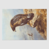 Mooie Vogels Golden Eagle Waterverf Decoupage Tissuepapier (Voorkant)
