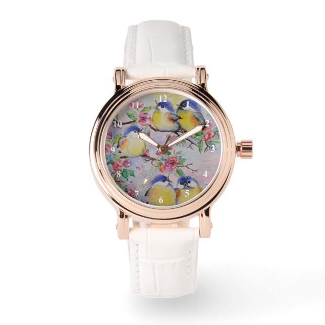 Mooie vogels horloge (Voorkant)