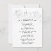 Mooie vogels in de bomen Dank u voor de sympathiek (Achterkant)