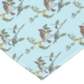 Mooie Vogels In Takken Turquoise Lente Tafelkleed (Gekanteld)