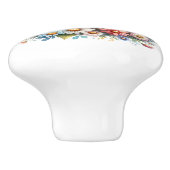 Mooie vogels keramische knop (Zijkant)