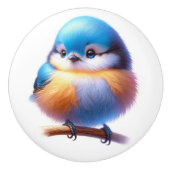 Mooie vogels keramische knop (Voorkant)