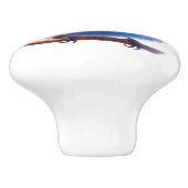 Mooie vogels keramische knop (Zijkant)