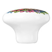 Mooie vogels keramische knop (Zijkant)