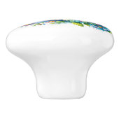 Mooie vogels keramische knop (Zijkant)