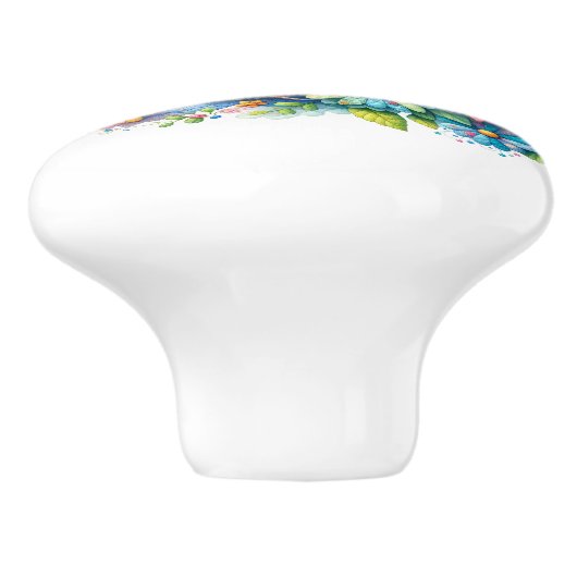 Mooie vogels keramische knop (Zijkant)