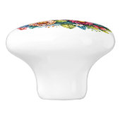 Mooie vogels keramische knop (Zijkant)