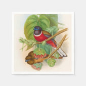 Mooie vogels, kleurrijke illustratie servet (Voorkant)