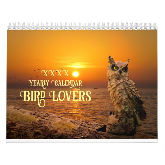 Mooie Vogels Naturen Dieren Avian Kalender (Hoes)
