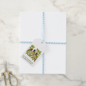Mooie vogels op de tak cadeaulabel (Met Touw)