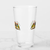Mooie vogels op de tak glas (Links)