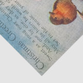 Mooie vogels op een vertakkende kerstgroet tissuepapier (Detail)