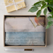 Mooie vogels op een vertakkende kerstgroet tissuepapier (Geschenk)