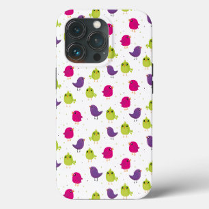 Mooie vogels patroon iPhone 13 pro hoesje