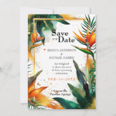 Mooie Vogels van het Paradijs Bliss Save The Date (Voorkant)