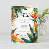 Mooie Vogels van het Paradijs Bliss Save The Date (Staand voorkant)