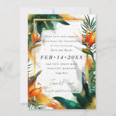 Mooie Vogels van het Paradijs Bliss Save The Date (Achterkant)