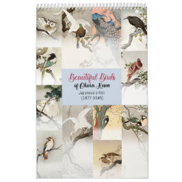 Mooie vogels van Ohara Koson, japanse kunstenaar Kalender