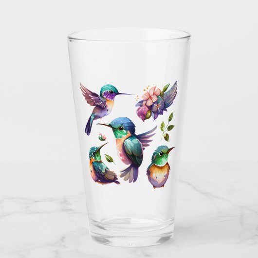 Mooie vogels voor vogelovers glas (Voorkant)