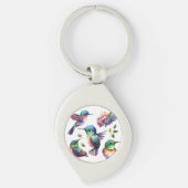 Mooie vogels voor vogelovers sleutelhanger (Voorkant)