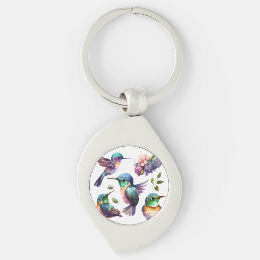 Mooie vogels voor vogelovers sleutelhanger (Voorkant)