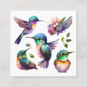 Mooie vogels voor vogelovers vierkante visitekaartje (Voorkant)