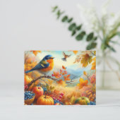 Mooie vogels Zomerlandschap 7 Briefkaart (Staand voorkant)