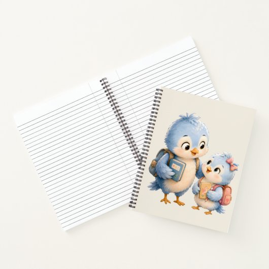 Mooie Vogelsiblings Notitieboek (Binnen)