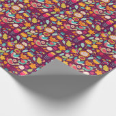 Mooie vogeltjes, bloemetjes, artistiek poster cadeaupapier (Hoek)