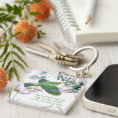 Mooie vogelvliegen - - Sleutelhanger (Voorkant Rechts)