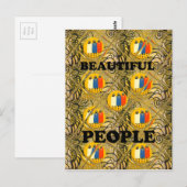 Mooie volken Afrikaanse traditionele bewegingskleu Briefkaart (Voorkant / Achterkant)