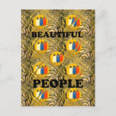 Mooie volken Afrikaanse traditionele bewegingskleu Briefkaart (Voorkant)