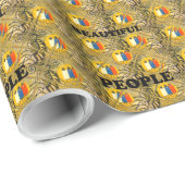 Mooie volken Afrikaanse traditionele bewegingskleu Cadeaupapier (Rol Hoek)