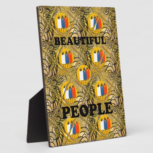 Mooie volken Afrikaanse traditionele bewegingskleu Fotoplaat (Zijkant)