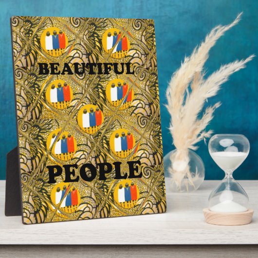 Mooie volken Afrikaanse traditionele bewegingskleu Fotoplaat (Zijkant)