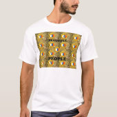 Mooie volken Afrikaanse traditionele bewegingskleu T-shirt (Voorkant)