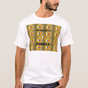 Mooie volken Afrikaanse traditionele bewegingskleu T-shirt