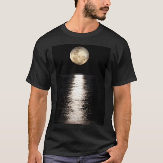 Mooie Volle Maan Meer Reflectie - Bestseller T-shirt (Voorkant)