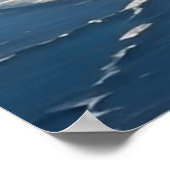 Mooie Volle Maan Ocean Art Poster (Hoek)